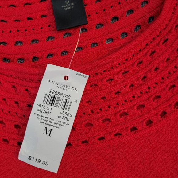 Ann Taylor Factory Dark Pink Knit Midi Dre… - Picture 5 of 6